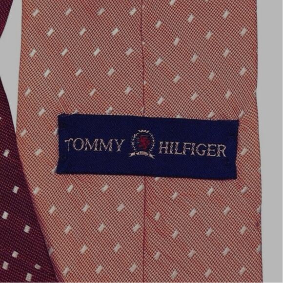 EUC - Tommy Hilfiger Micro Dot Silk Tie - Picture 3 of 4